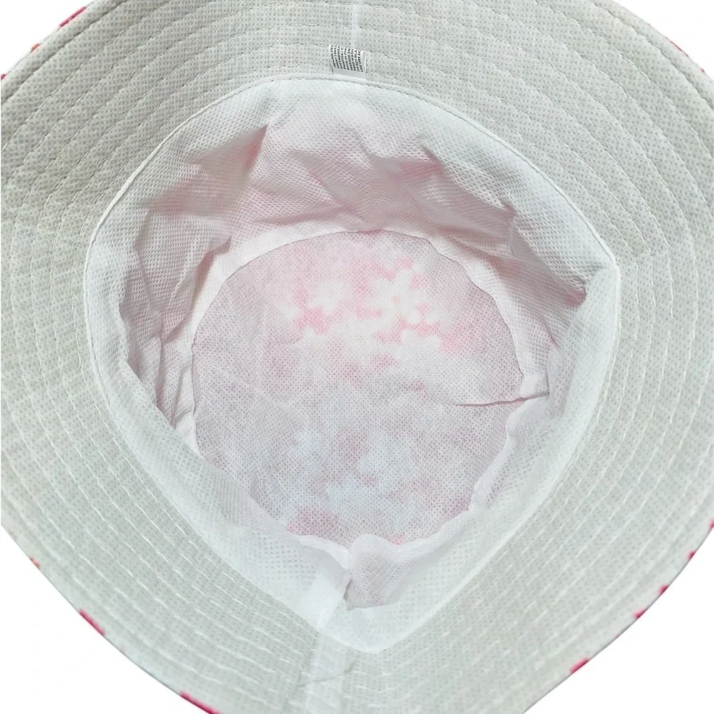 Pink Floral Little Girls Bucket Hat